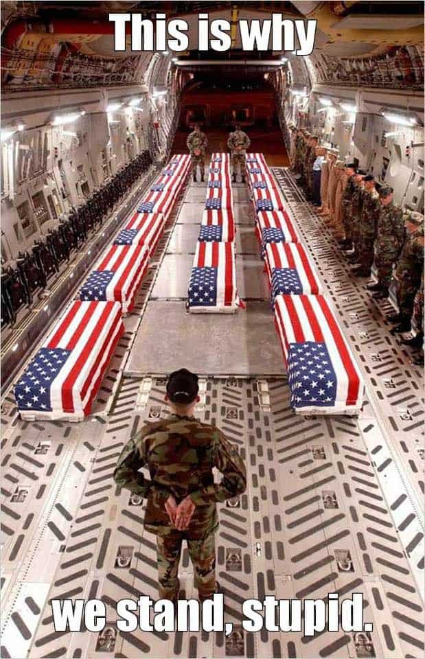 Flag draped coffins - The Musings of the Big Red Car